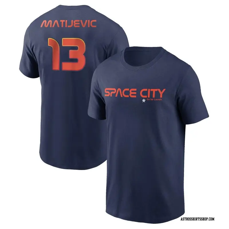 J.J. Matijevic Houston Astros Youth Navy Backer Long Sleeve T-Shirt 