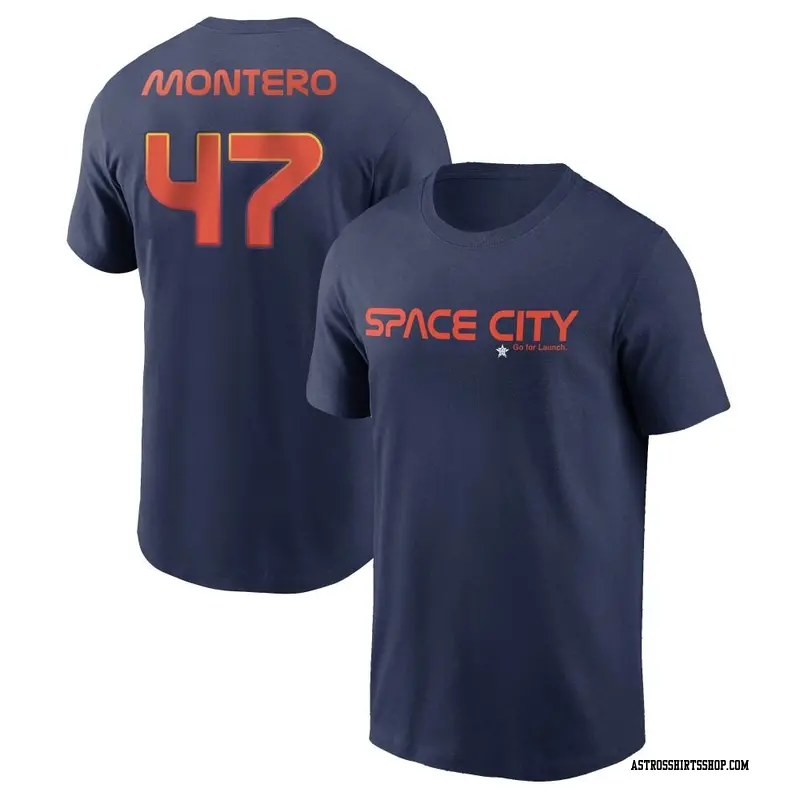 Rafael Montero Houston Astros Youth Navy Roster Name & Number T-Shirt 