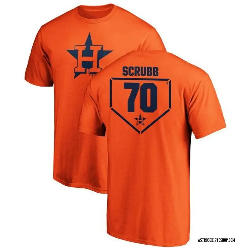 Men's Houston Astros ＃70 Andre Scrubb Orange Branded RBI T-Shirt