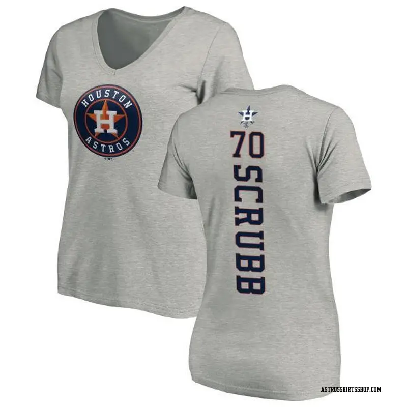 Women's Houston Astros ＃70 Andre Scrubb Ash Backer Slim Fit T-Shirt